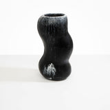 Dinosaur Designs Valley Vase in Black Marble Colour resin