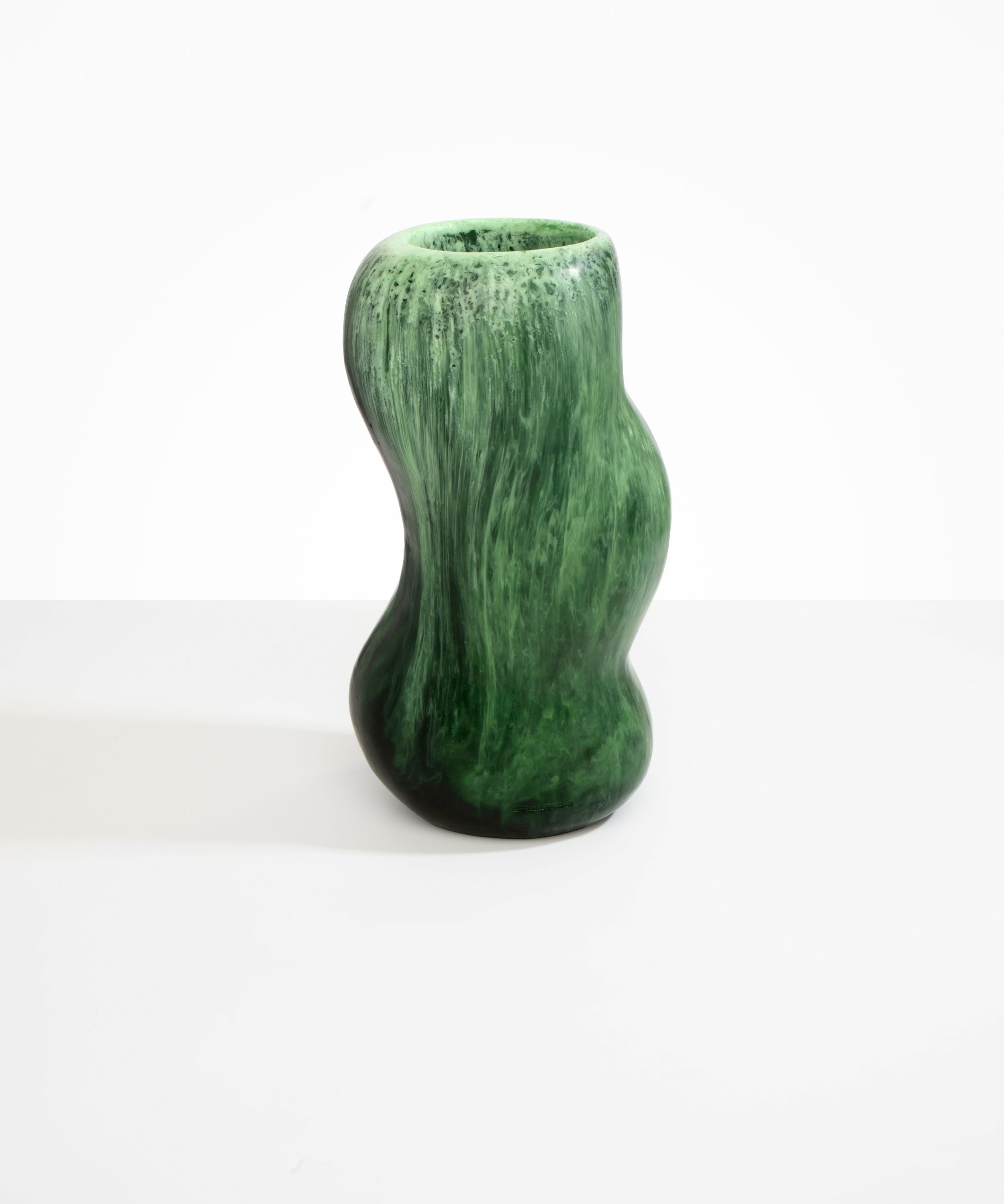 Dinosaur Designs Valley Vase in Moss Colour resin..