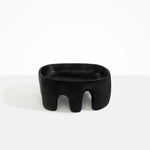 Dinosaur Designs Large Branch Bowl in Black Colour resin..