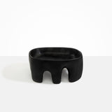 Dinosaur Designs Large Branch Bowl in Black Colour resin..