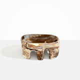 Dinosaur Designs Large Branch Bowl in Cappuccino color resin