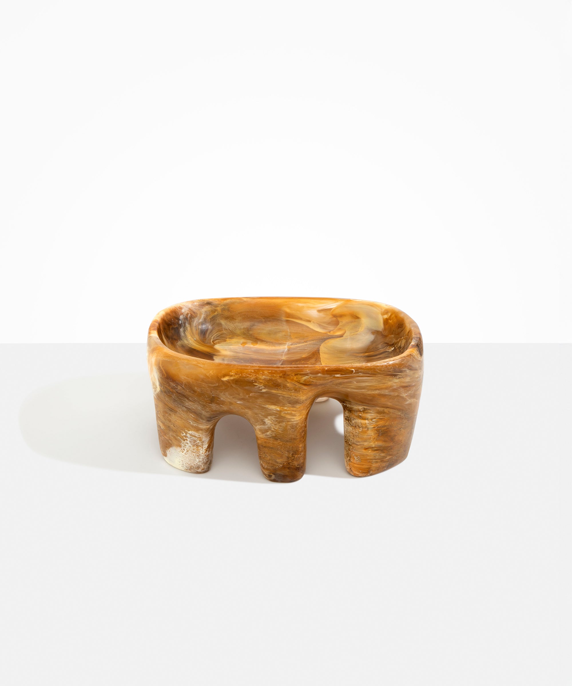 Dinosaur Designs Large Branch Bowl in Light Horn Colour resin..