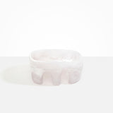 Dinosaur Designs Large Branch Bowl in Snow Swirl Colour resin..