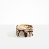 Dinosaur Designs Medium Branch Bowl in Cappuccino Colour resin..
