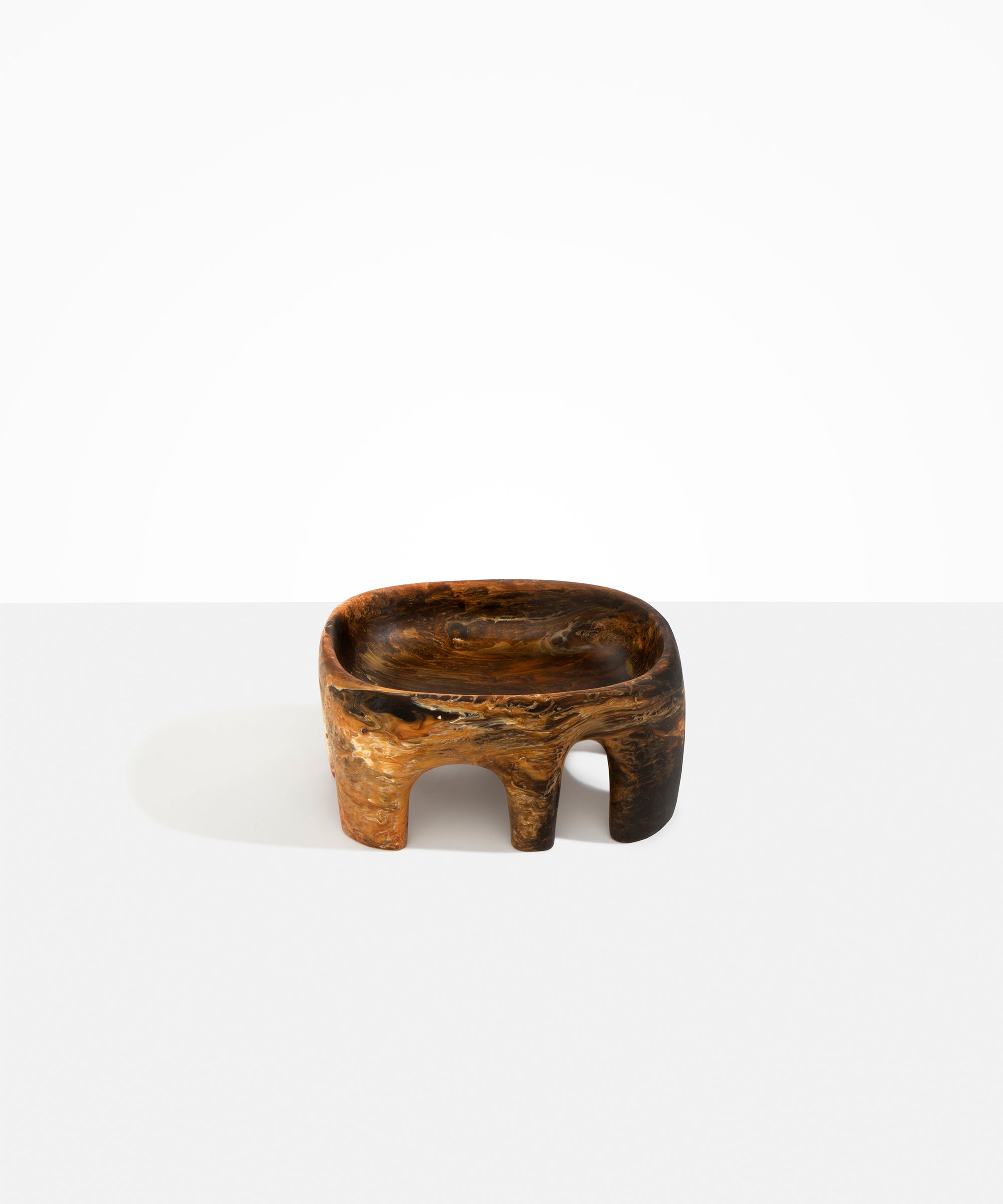 Dinosaur Designs Medium Branch Bowl in Dark Horn Colour resin..