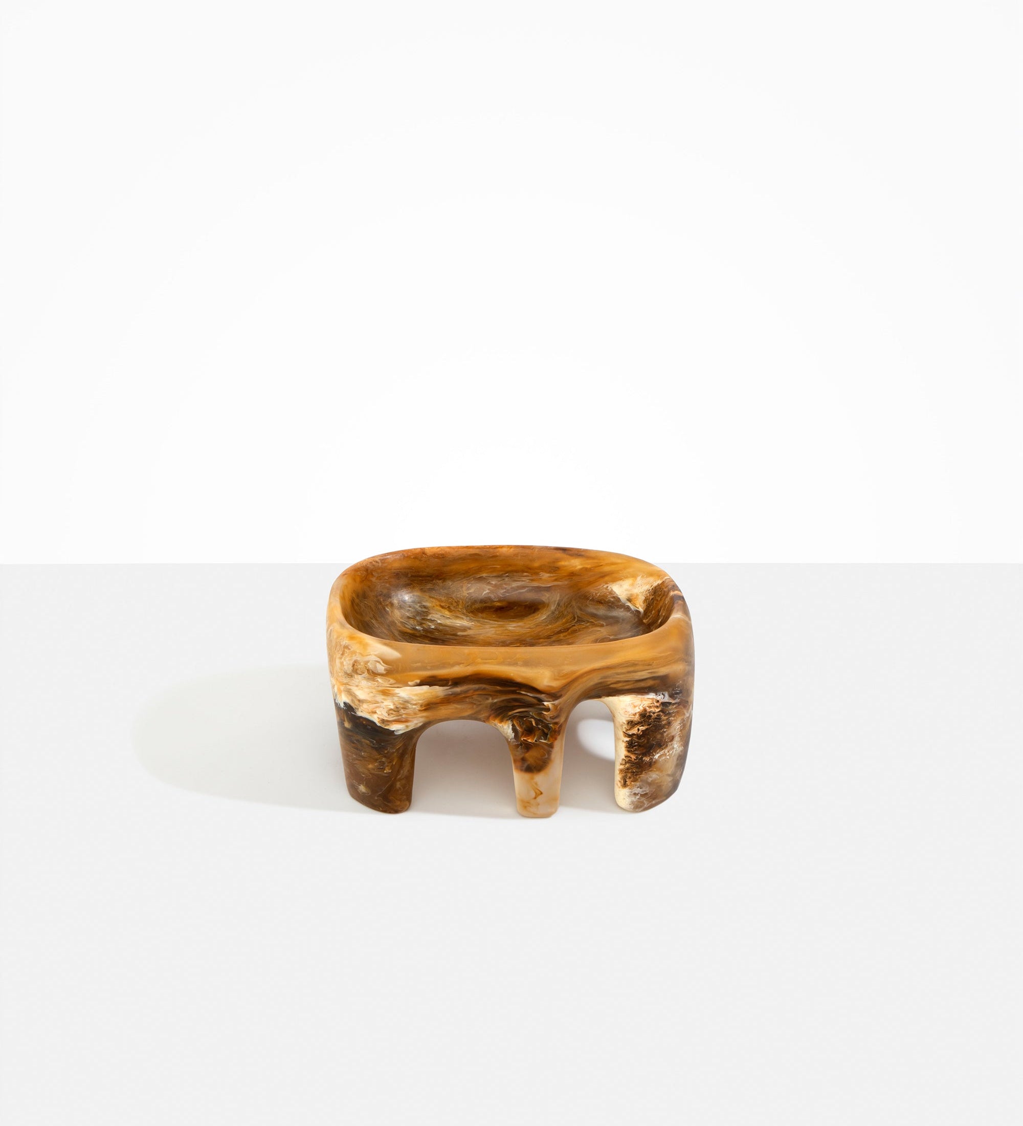 Dinosaur Designs Medium Branch Bowl Bowls in Light Horn Colour resin