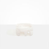 Dinosaur Designs Medium Branch Bowl in Snow Swirl Colour resin..