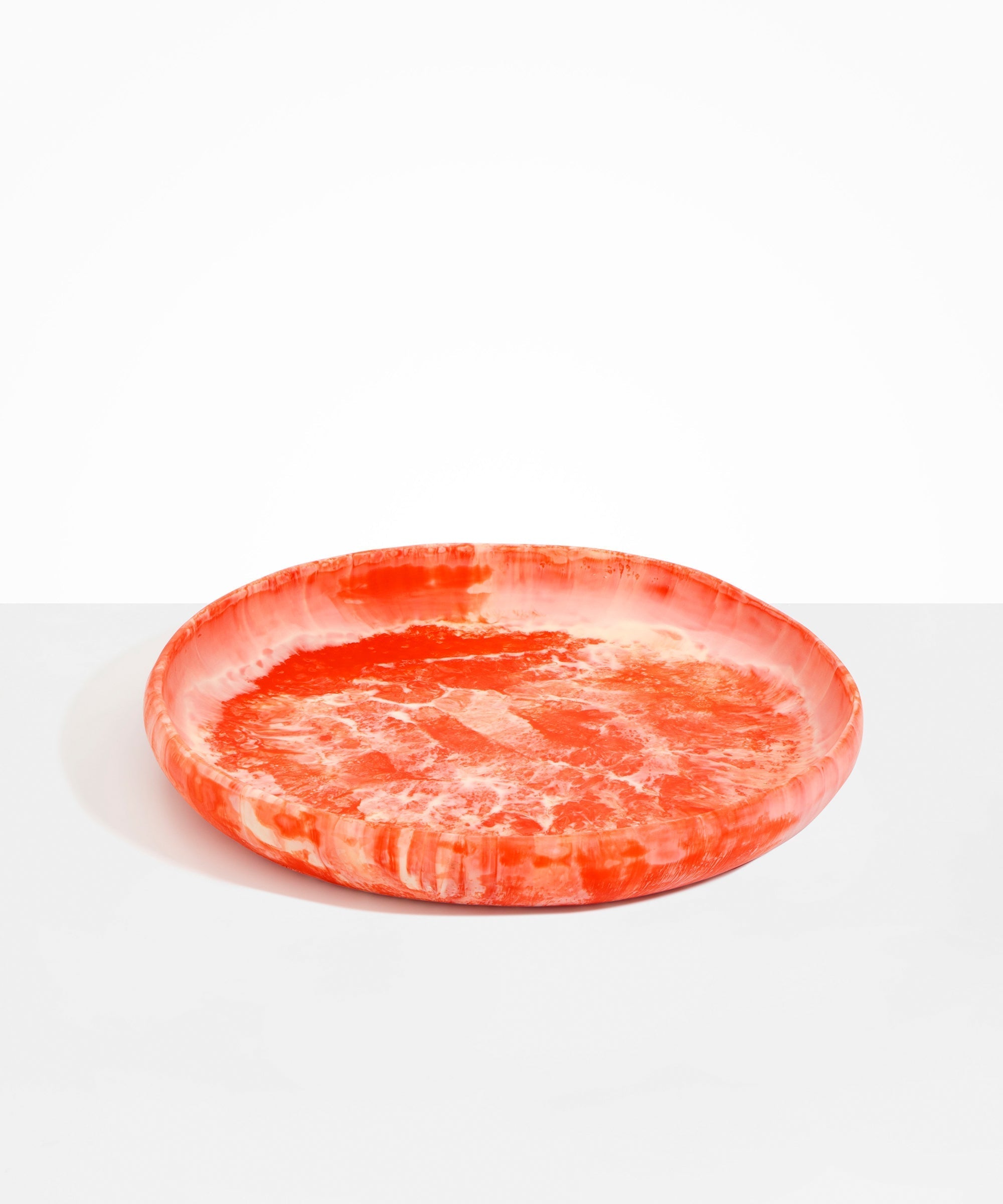 Dinosaur Designs Grand Earth Bowl in Strawberry Colour resin..