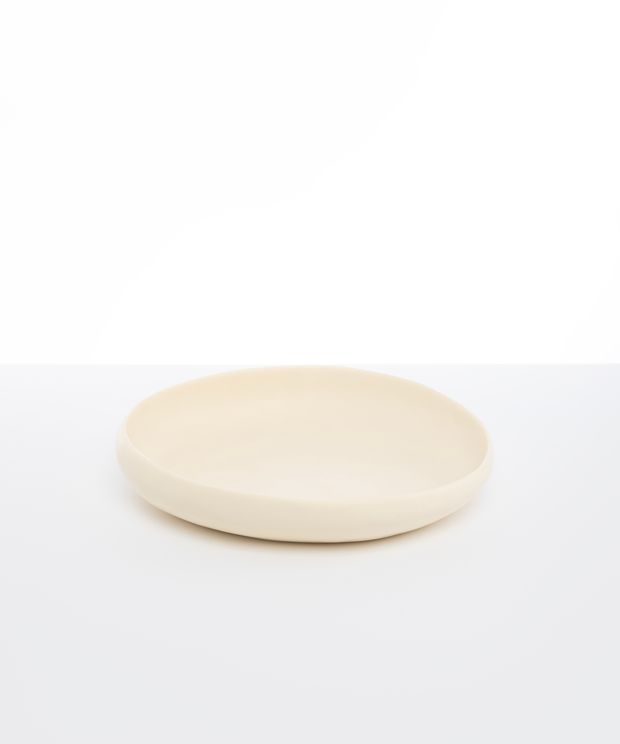 Dinosaur Designs Large Earth Bowl in Cream Colour resin.