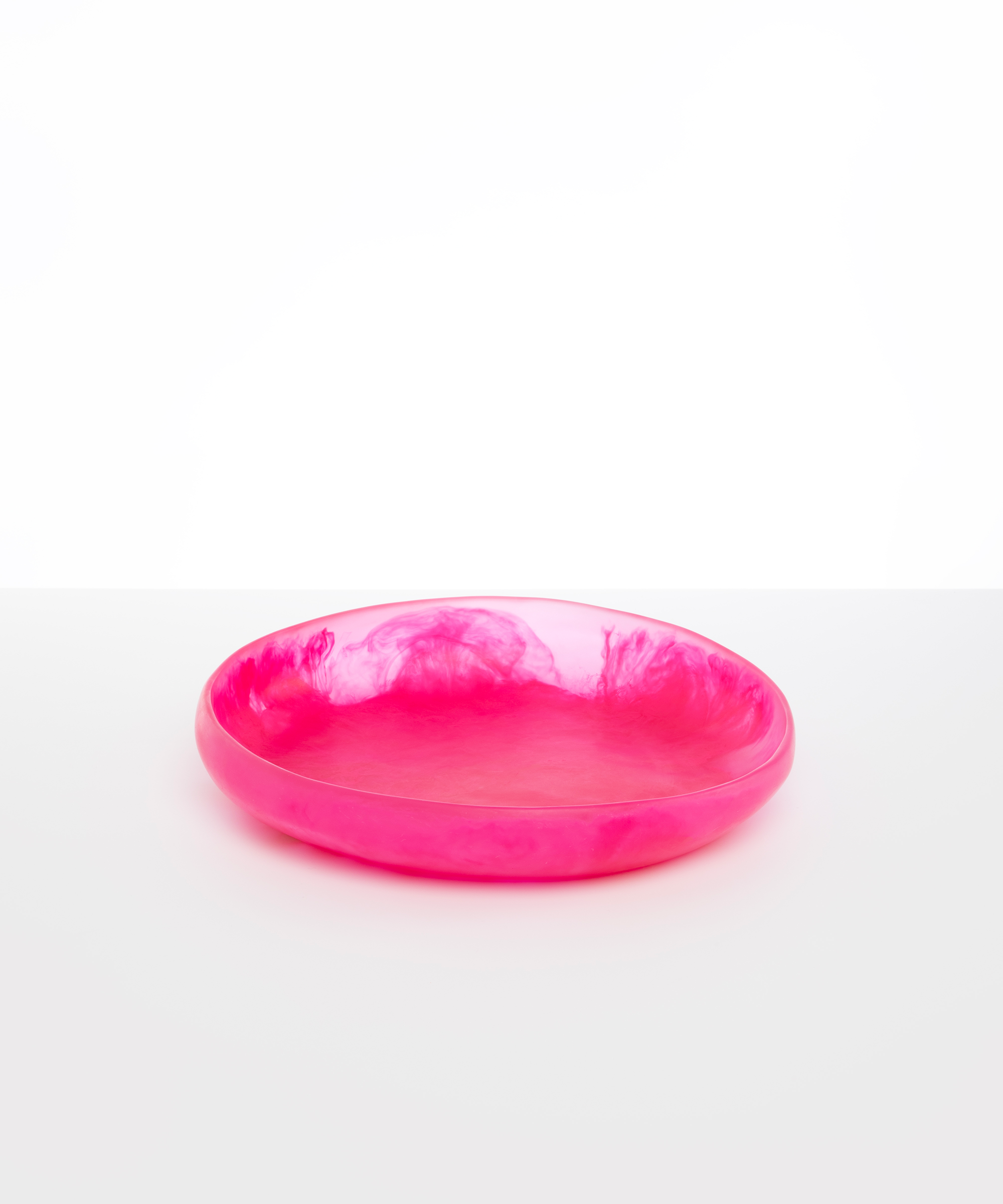 Dinosaur Designs Large Earth Bowl in Flamingo Colour resin.