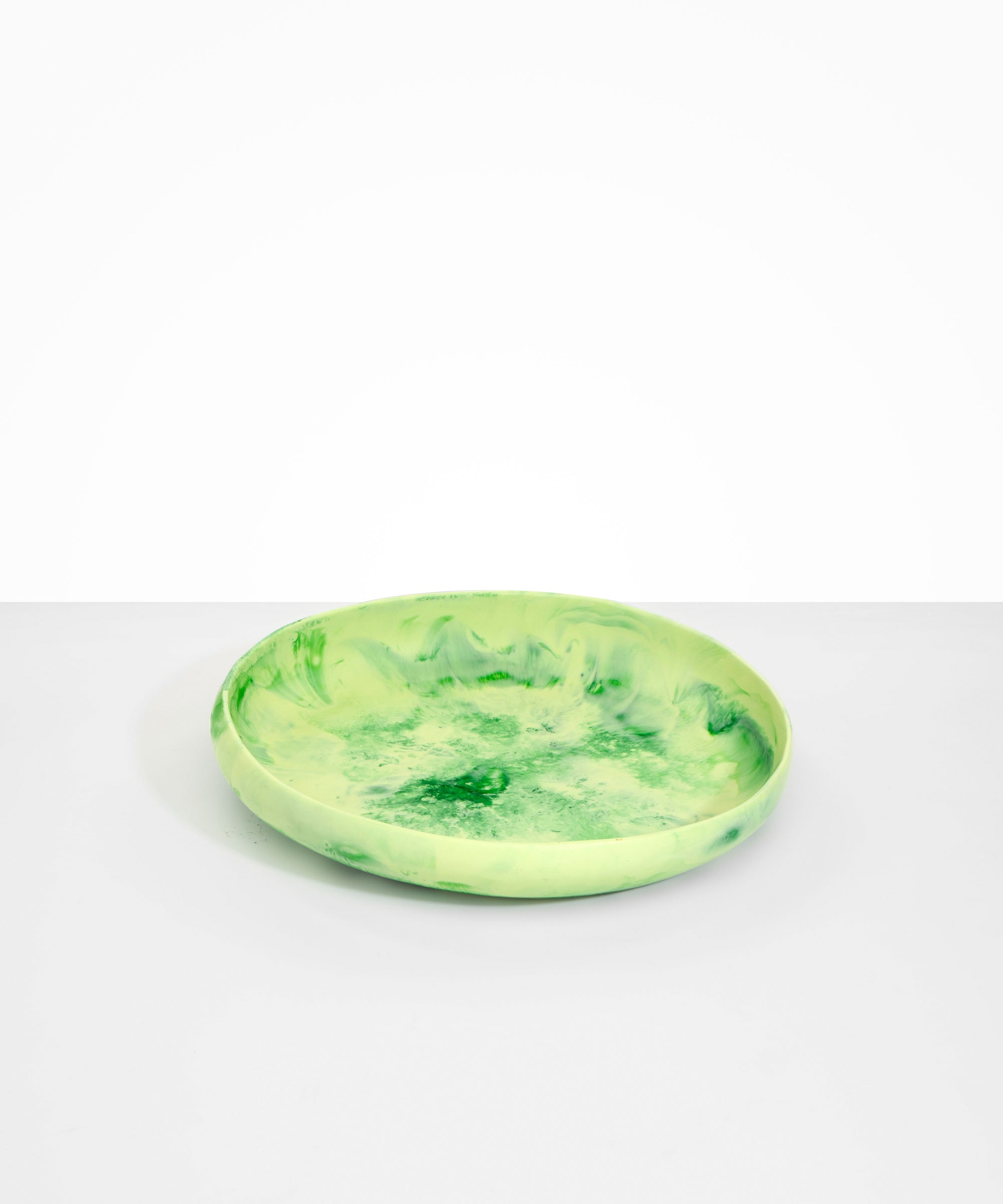 Dinosaur Designs Large Earth Bowl in Grass Colour resin.