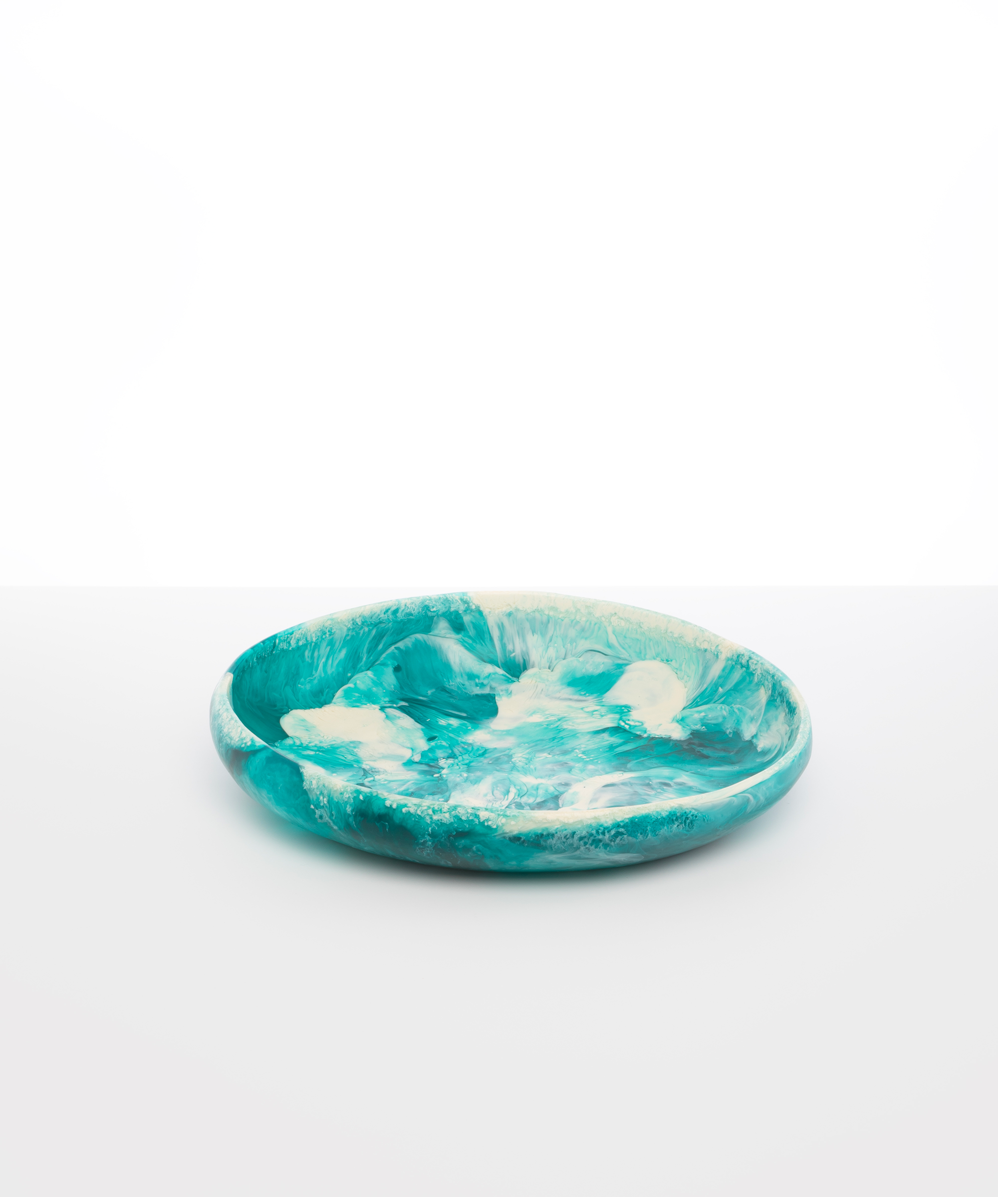 Dinosaur Designs Large Earth Bowl in Lagoon Colour resin.