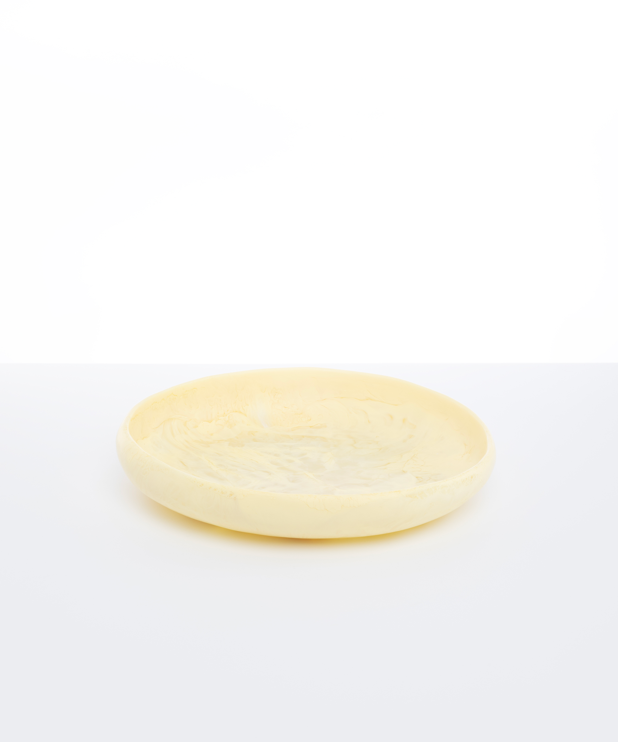 Dinosaur Designs Large Earth Bowl in Lemon Colour resin.