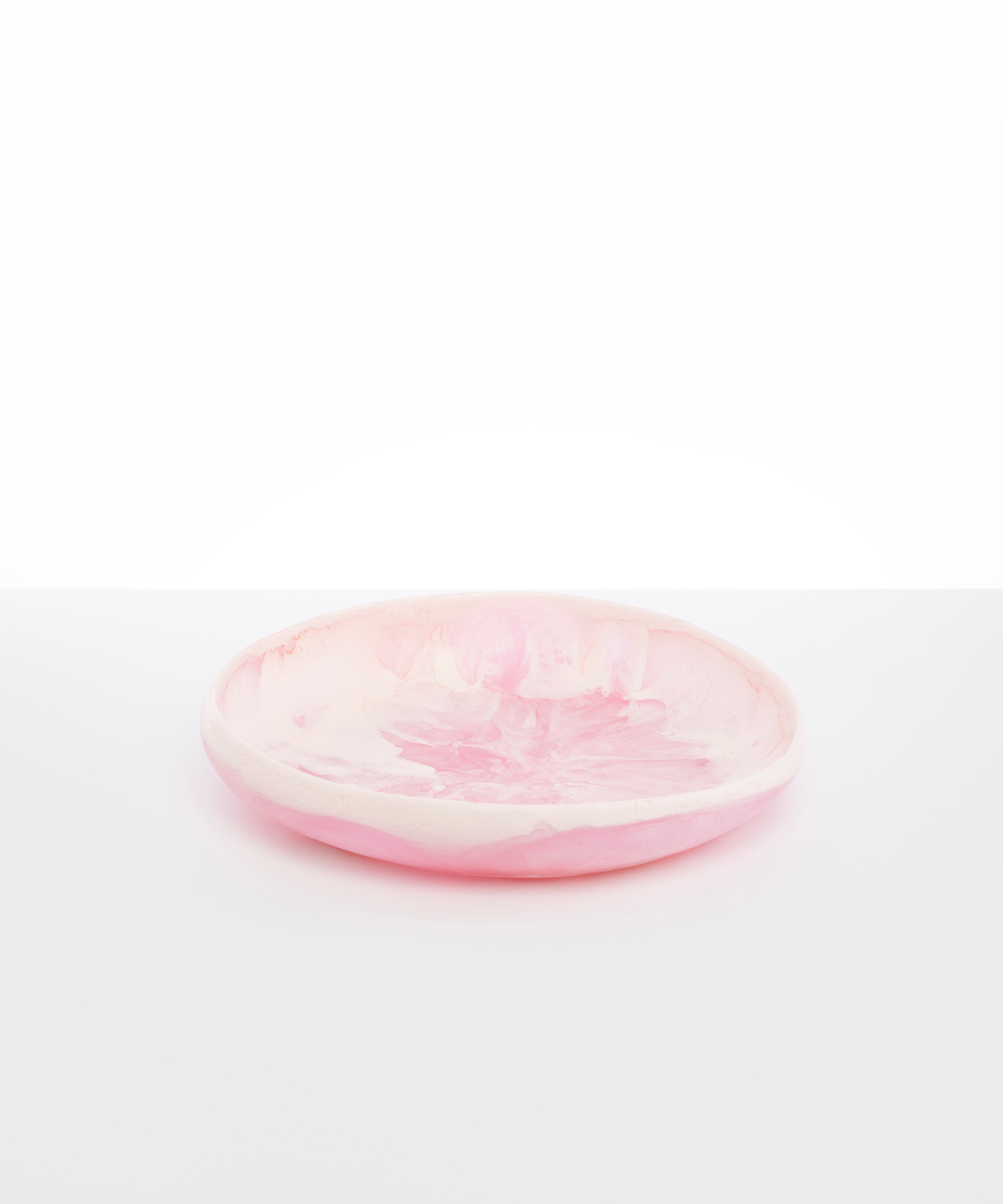 Dinosaur Designs Large Earth Bowl in Shell Pink Colour resin.