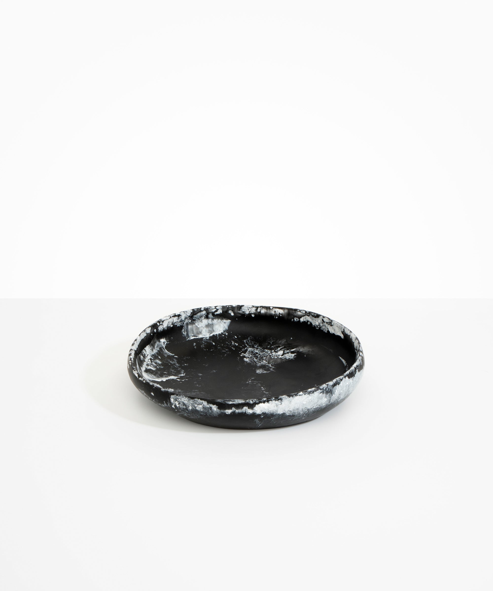 Dinosaur Designs Medium Earth Bowl in Black Marble Colour resin.