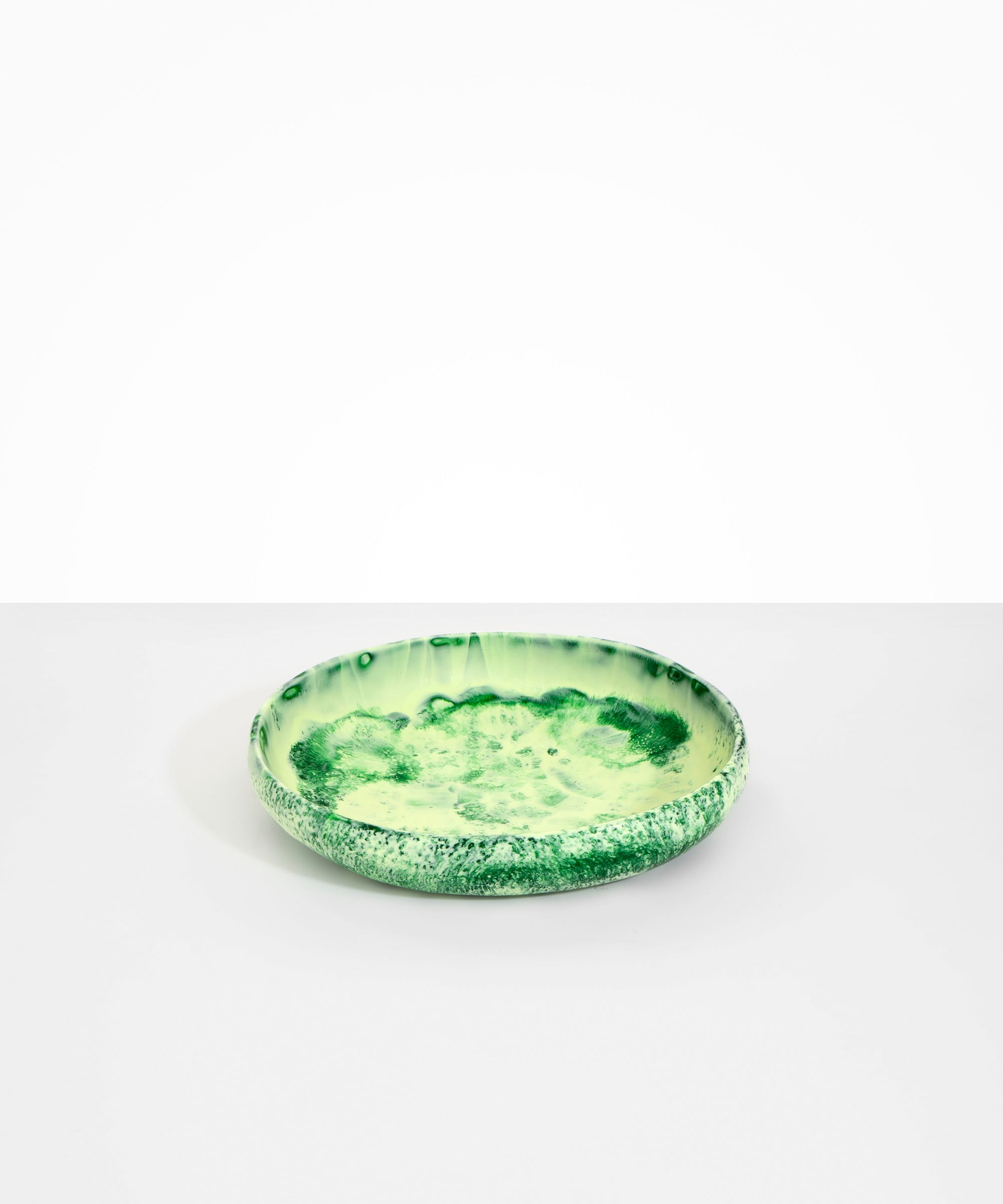 Dinosaur Designs Medium Earth Bowl in Grass Colour resin.