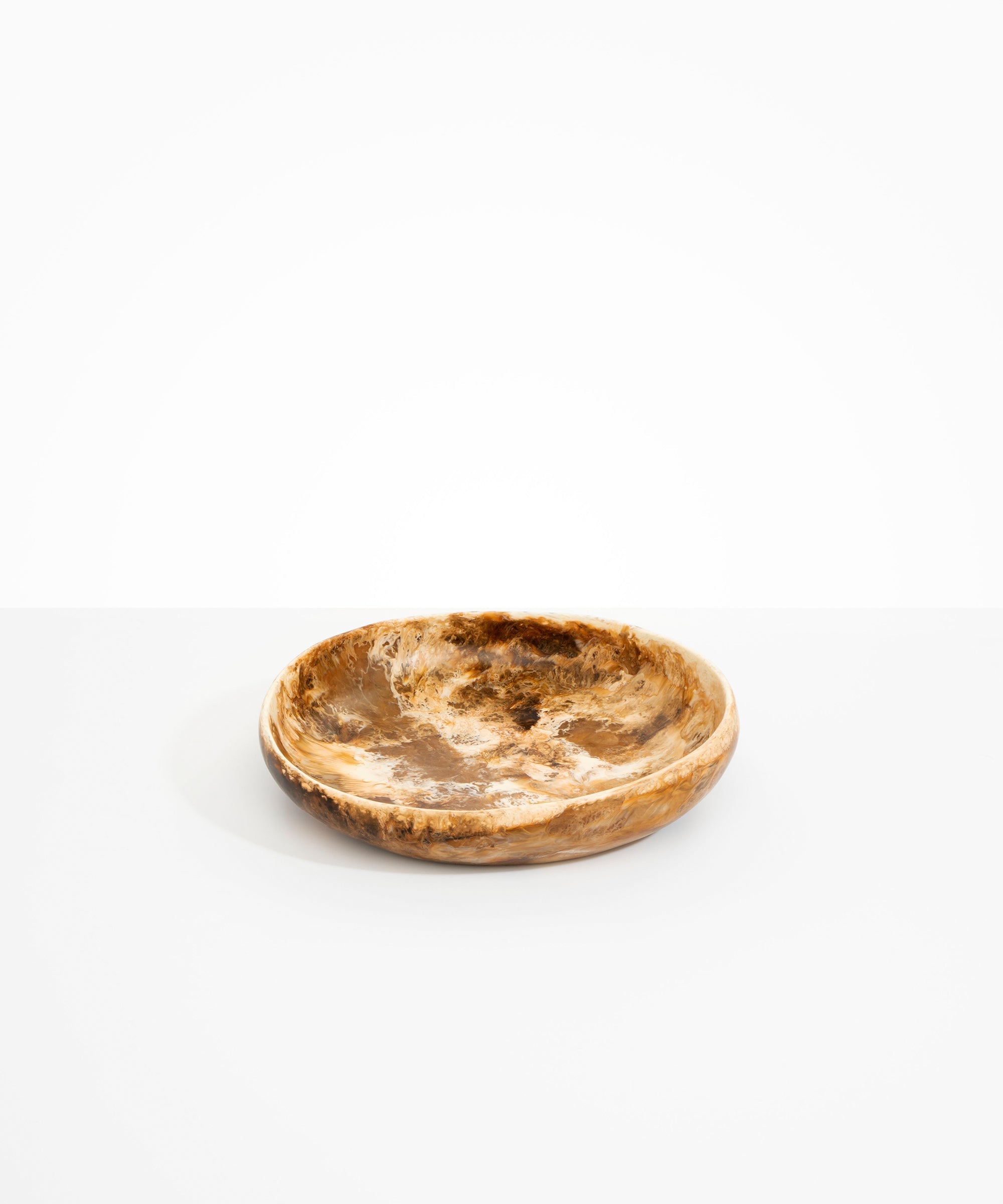 Dinosaur Designs Medium Earth Bowl in Light Horn Colour resin.