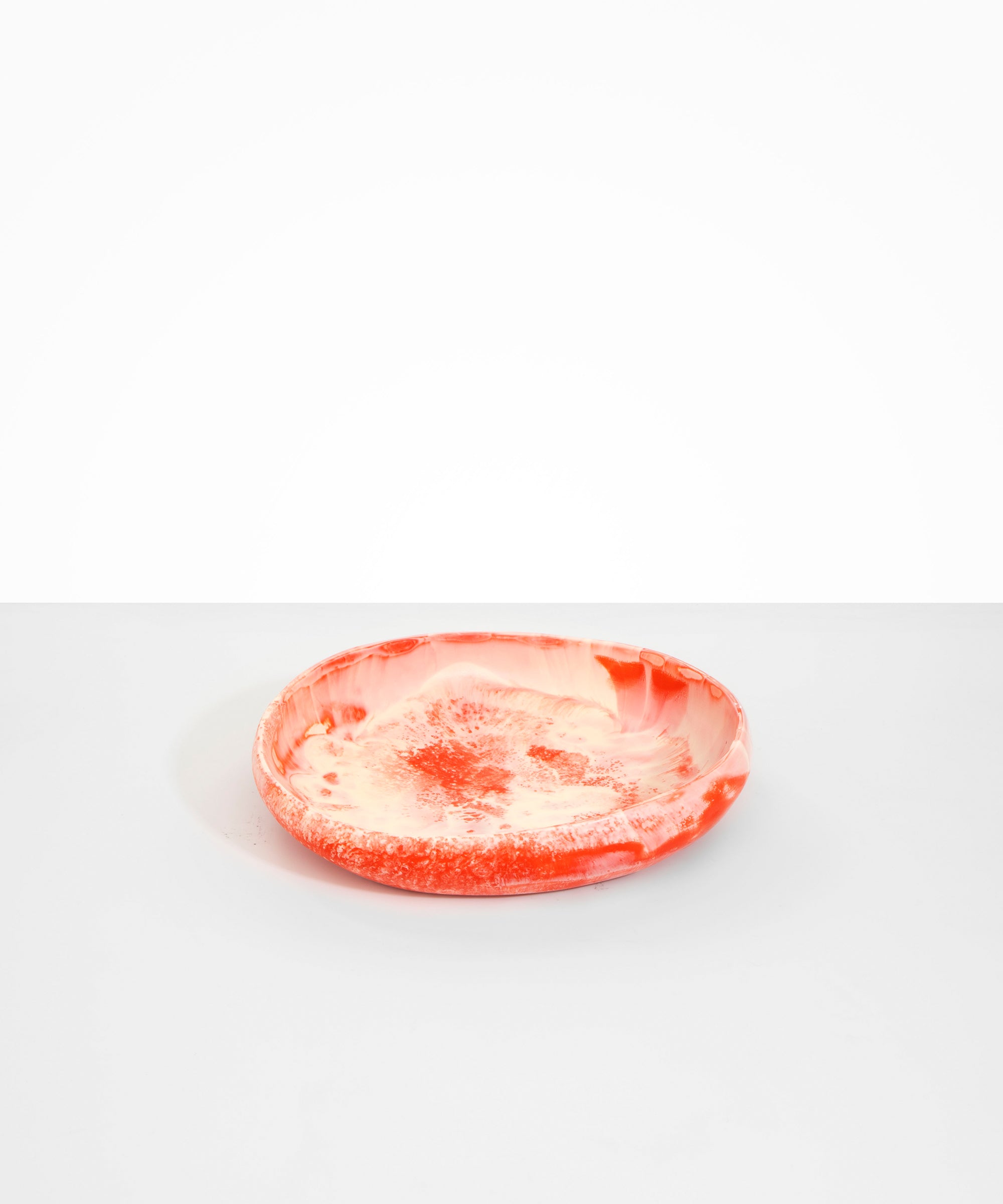Dinosaur Designs Medium Earth Bowl in Strawberry Colour resin.
