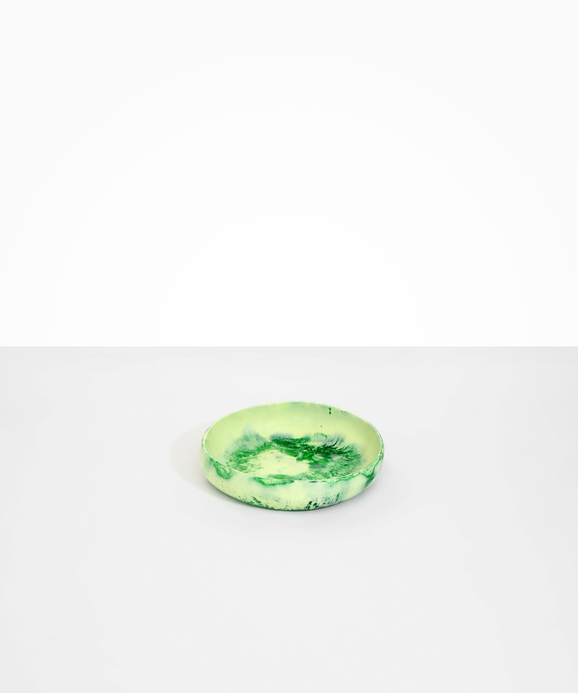 Dinosaur Designs Small Earth Bowl in Grass Colour resin.
