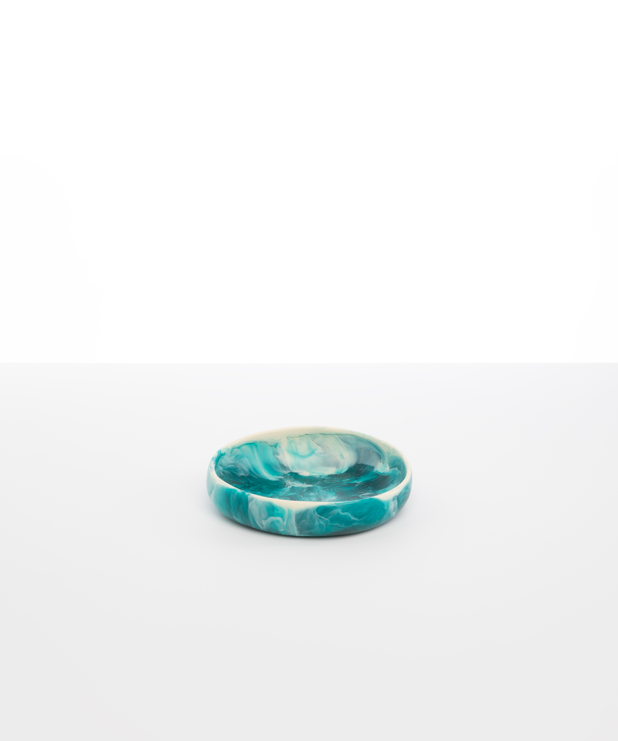 Dinosaur Designs Small Earth Bowl in Lagoon Colour resin..
