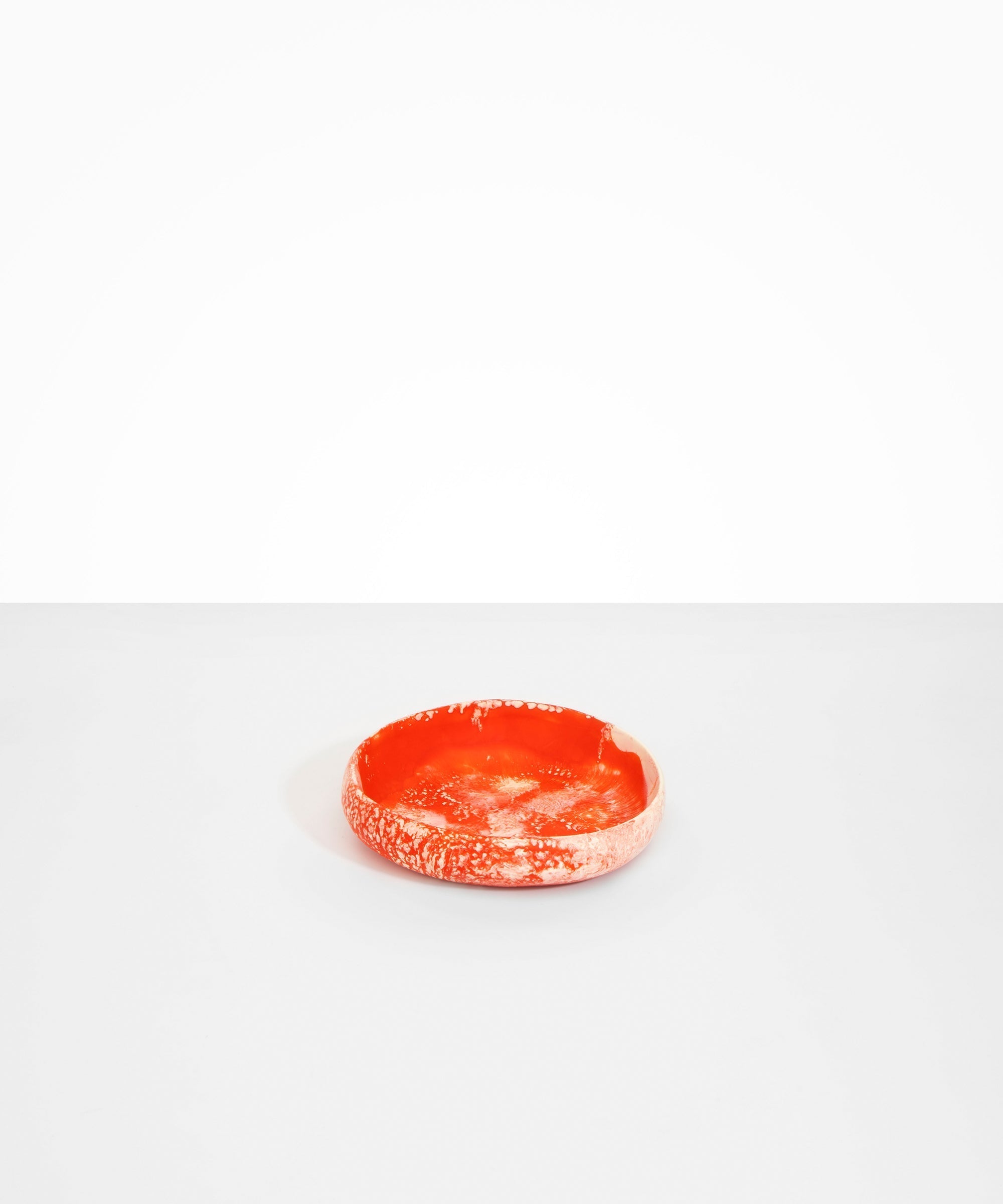 Dinosaur Designs Small Earth Bowl in Strawberry Colour resin.