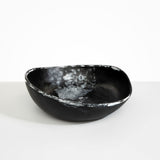 Dinosaur Designs Large Flow Bowl Bowls in Black Marble Colour resin