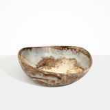 Dinosaur Designs Large Flow Bowl in Cappuccino Colour resin.