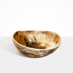 Dinosaur Designs Large Flow Bowl in Light Horn Colour resin.