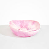 Dinosaur Designs Large Flow Bowl in Shell Pink Colour resin.