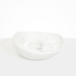 Dinosaur Designs Large Flow Bowl in Snow Swirl Colour resin.