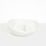 Dinosaur Designs Large Flow Bowl in Snow Swirl Colour resin.