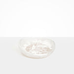 Dinosaur Designs Medium Flow Bowl in Snow Swirl Colour resin.