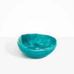 Dinosaur Designs Flow Salad Bowl in Lagoon Colour resin