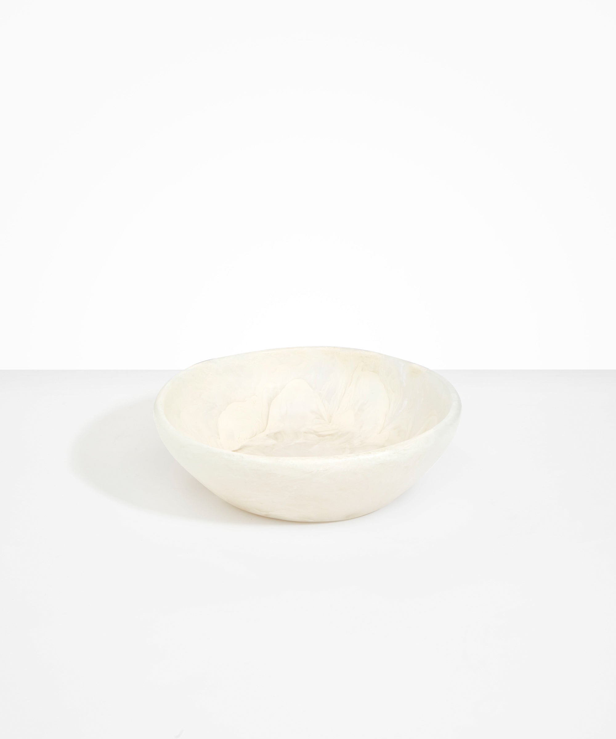 Dinosaur Designs Large Salad Bowl in Chalk Swirl Colour resin