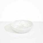 Dinosaur Designs Large Salad Bowl Bowls in Snow Swirl color resin
