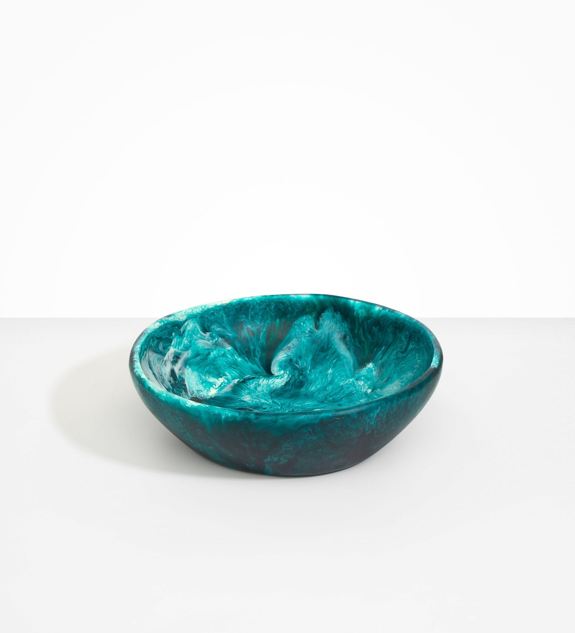Dinosaur Designs Large Salad Bowl Bowls in Lagoon Colour resin