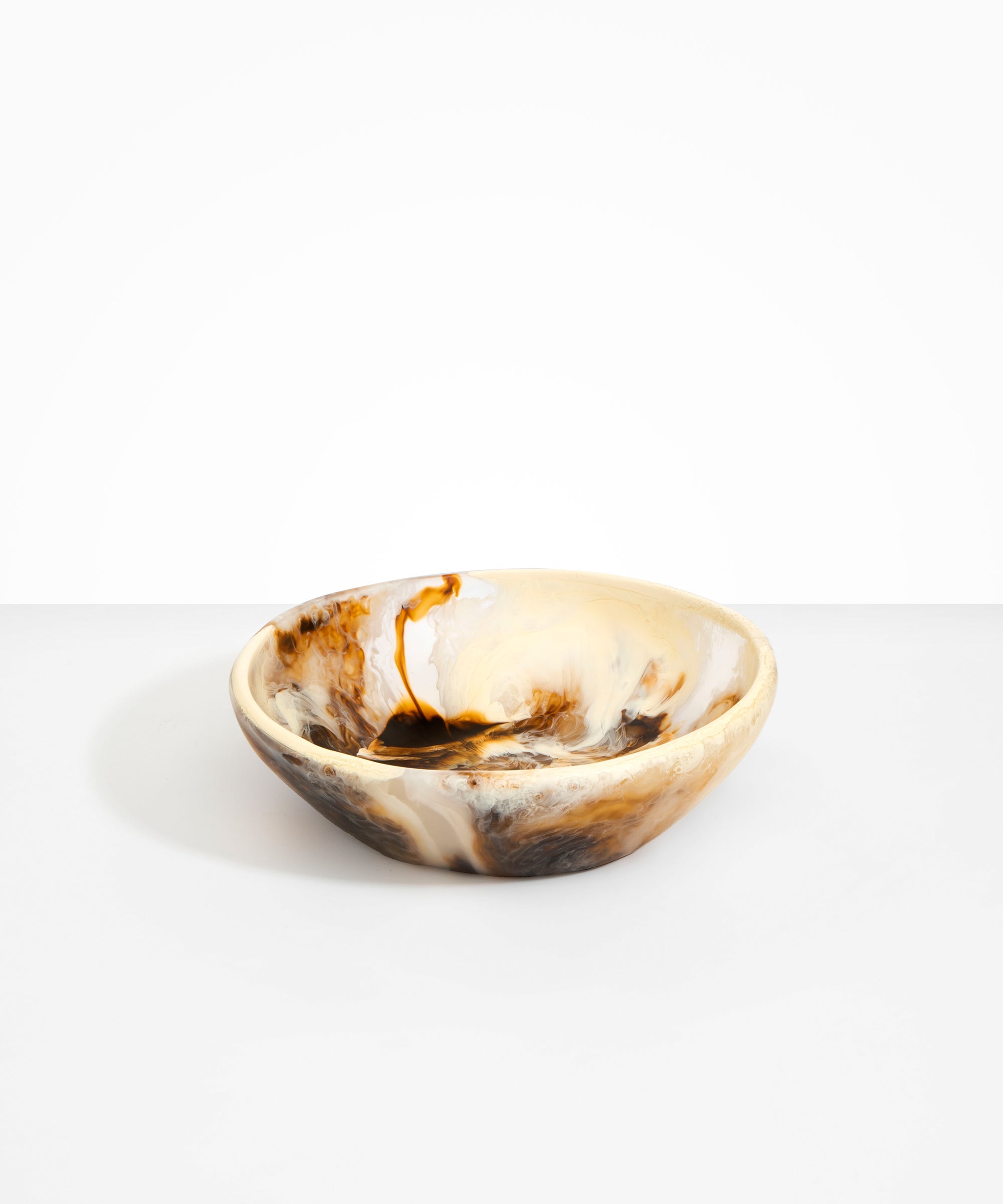 Dinosaur Designs Large Salad Bowl Bowls in Light Horn color resin