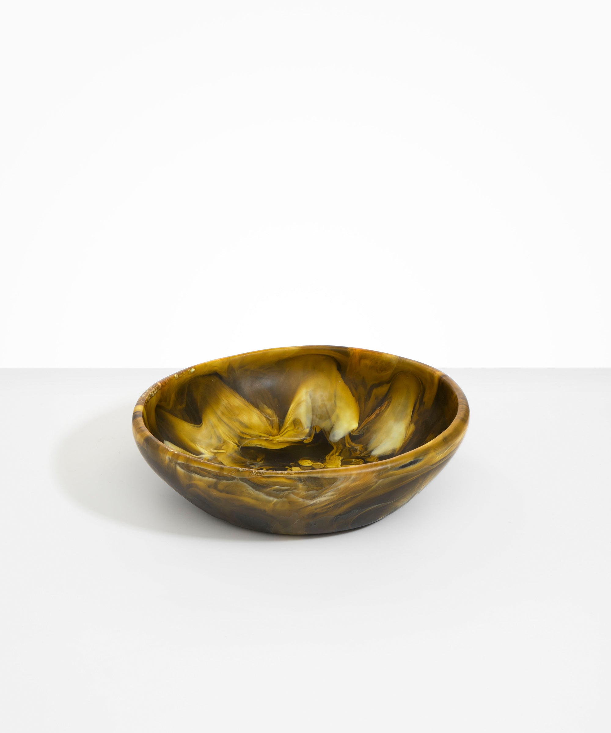 Dinosaur Designs Large Salad Bowl Bowls in Malachite color resin