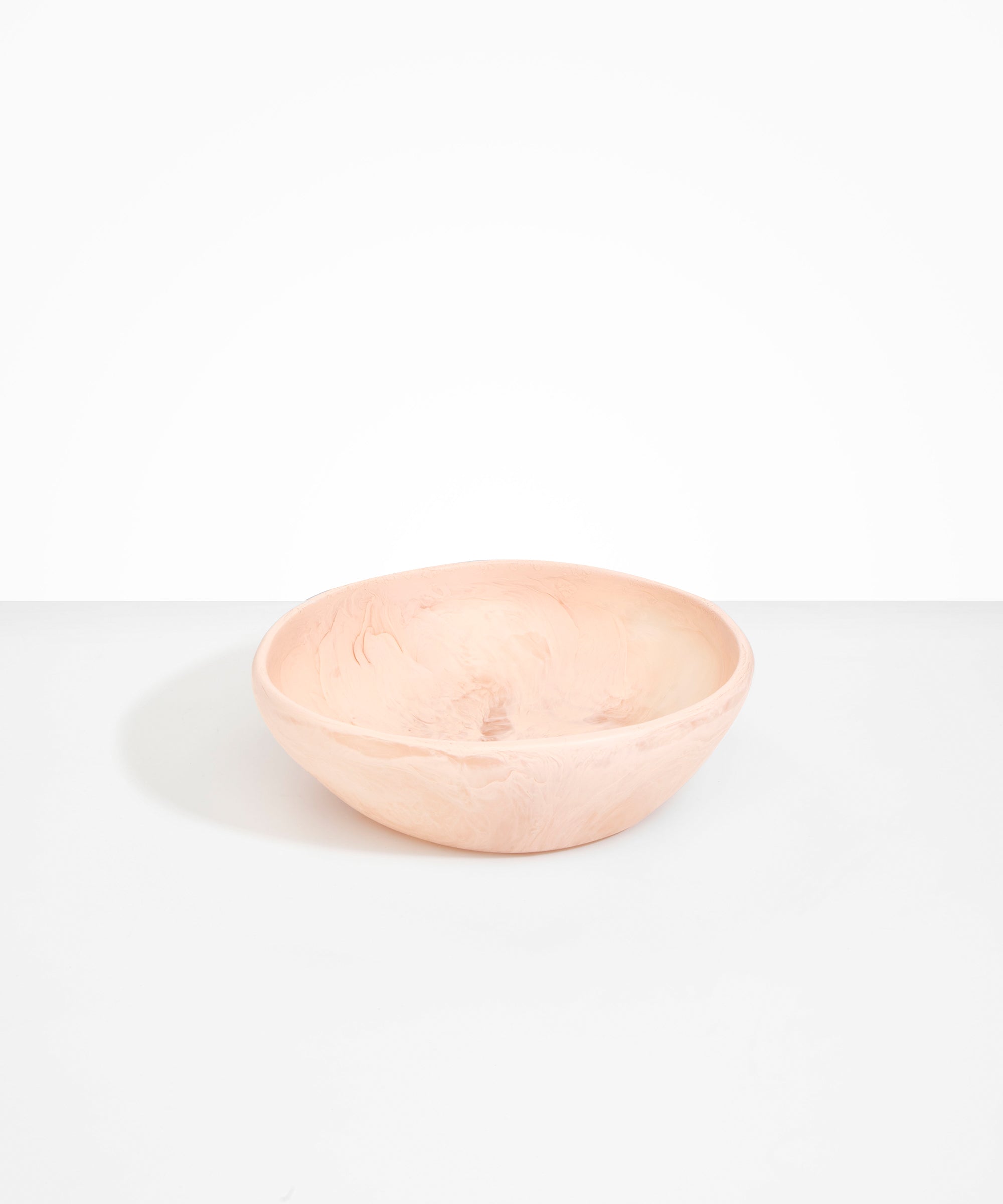 Dinosaur Designs Large Salad Bowl in Rose Swirl Colour resin