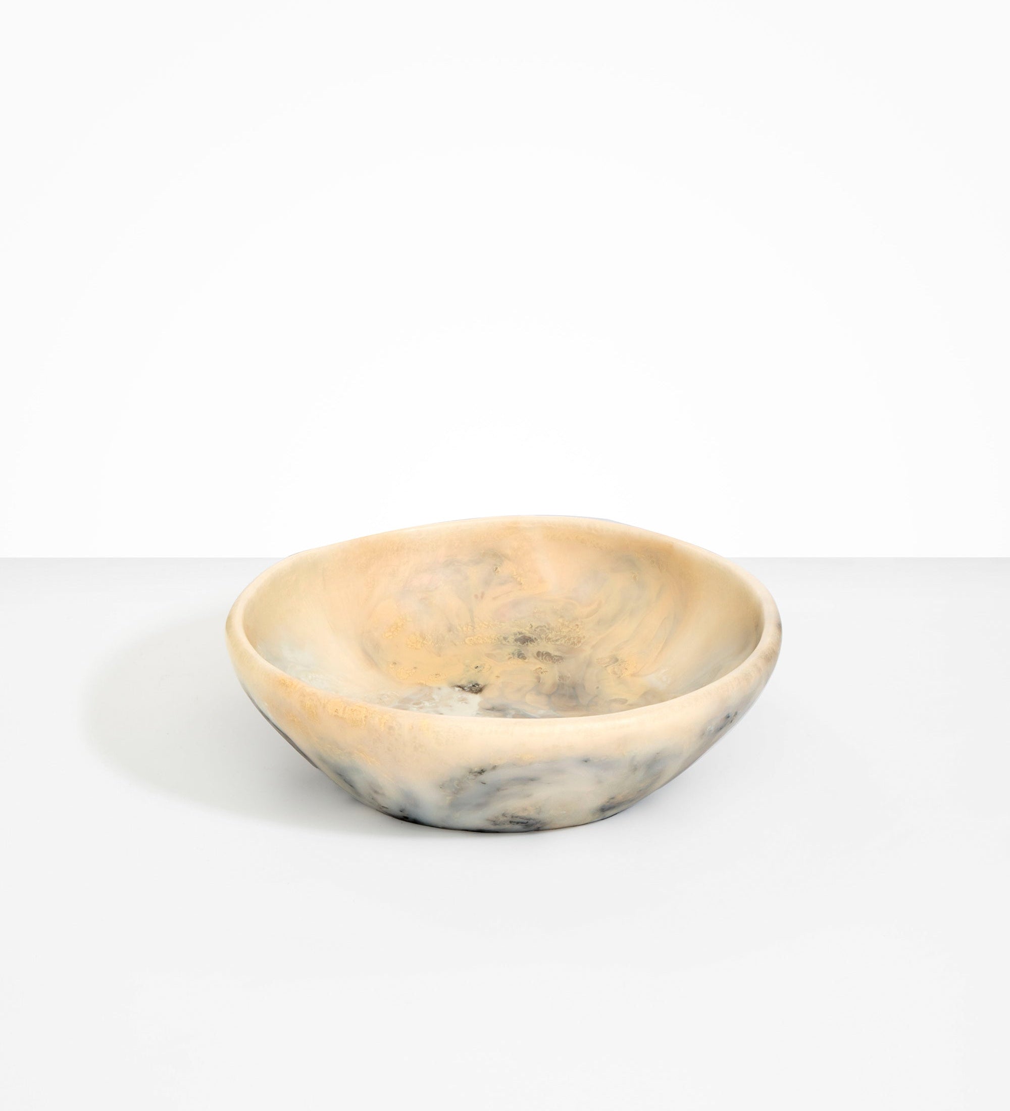 Dinosaur Designs Large Salad Bowl Bowls in Sandy Pearl Colour resin