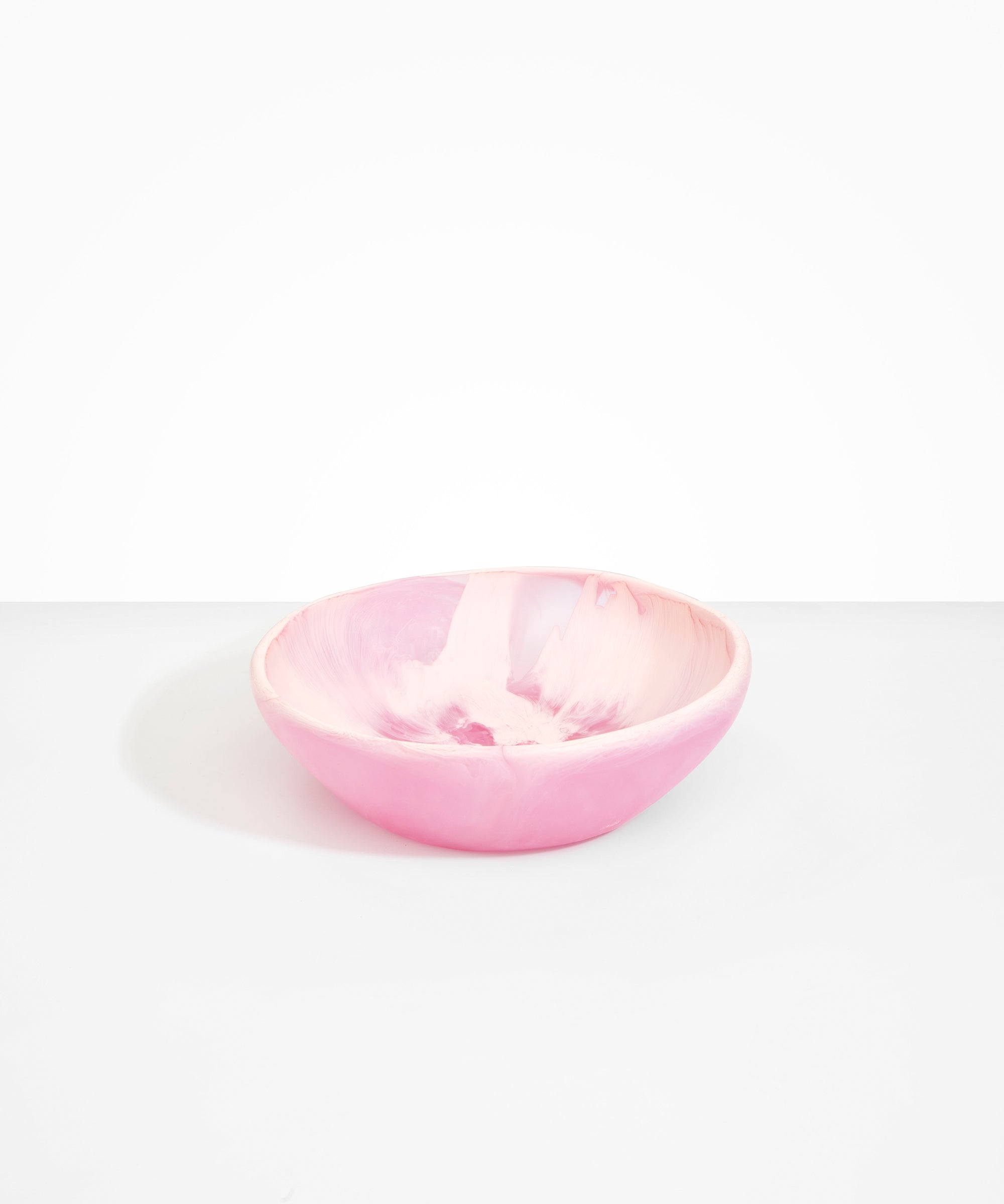 Dinosaur Designs Large Salad Bowl in Shell Pink Colour resin