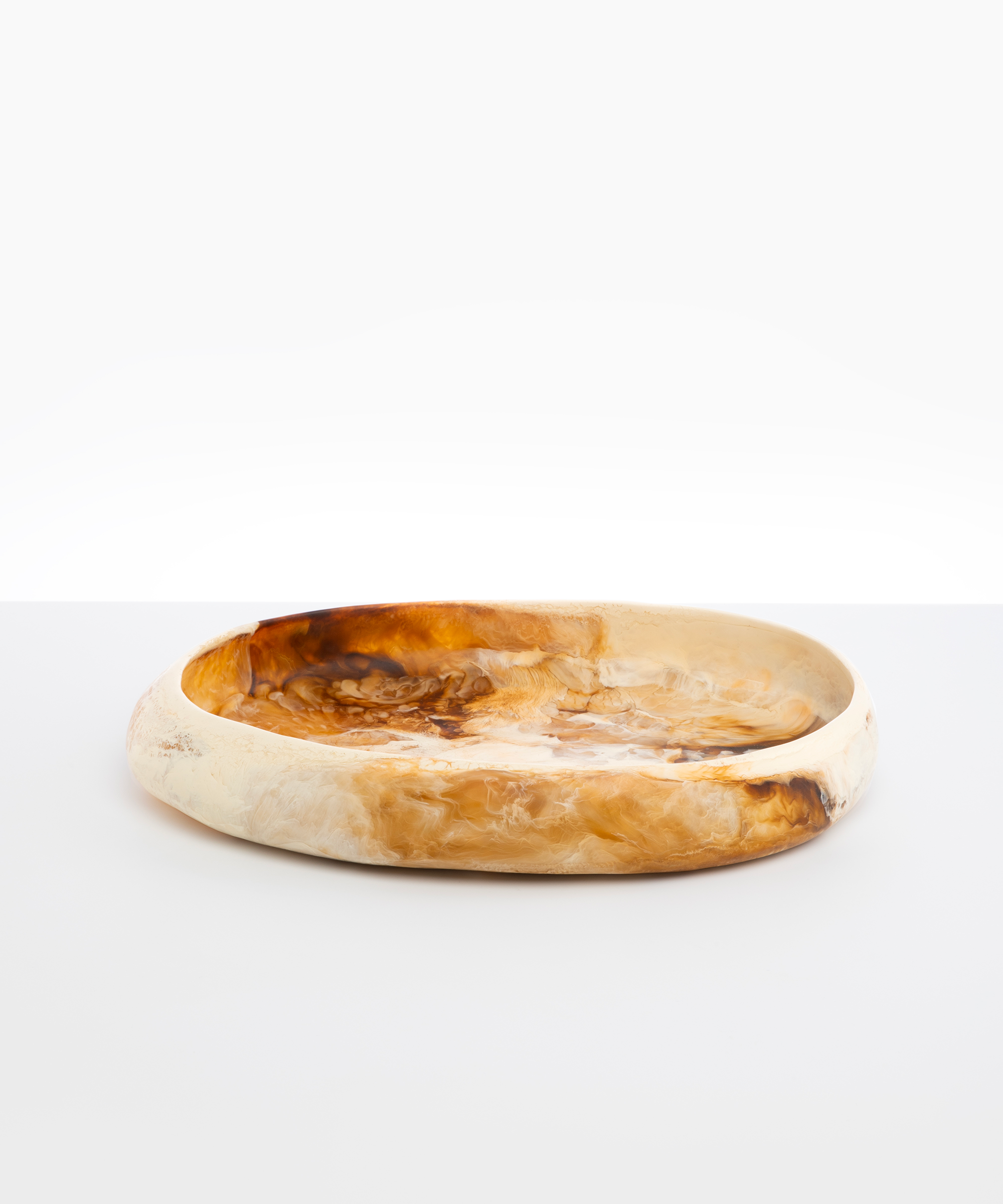 Dinosaur Designs Large Rock Bowl Bowls in Light Horn Colour resin