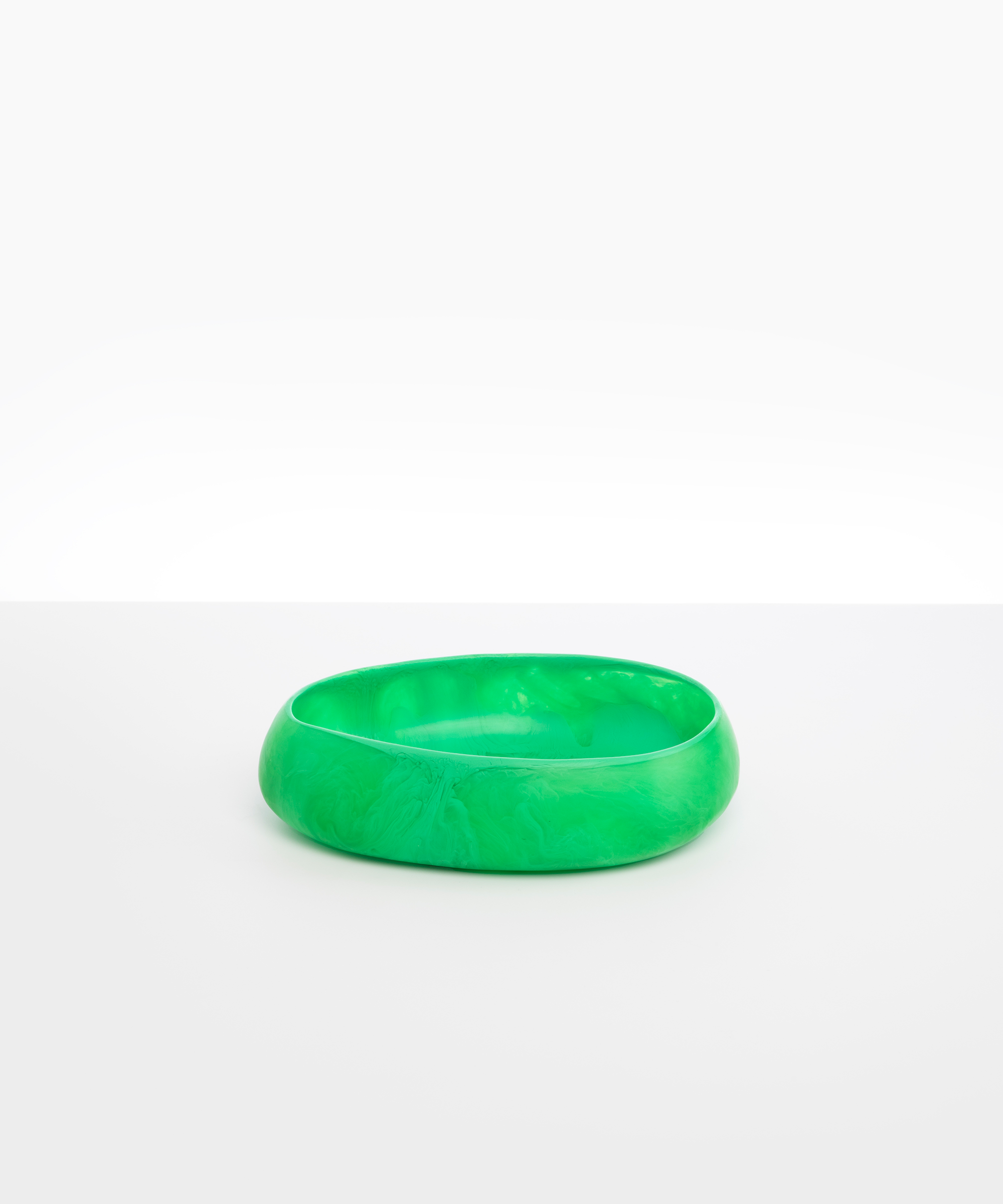 Dinosaur Designs Medium Rock Bowl Bowls in Leaf Colour resin