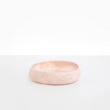 Dinosaur Designs Medium Rock Bowl in Rose Swirl Colour resin.