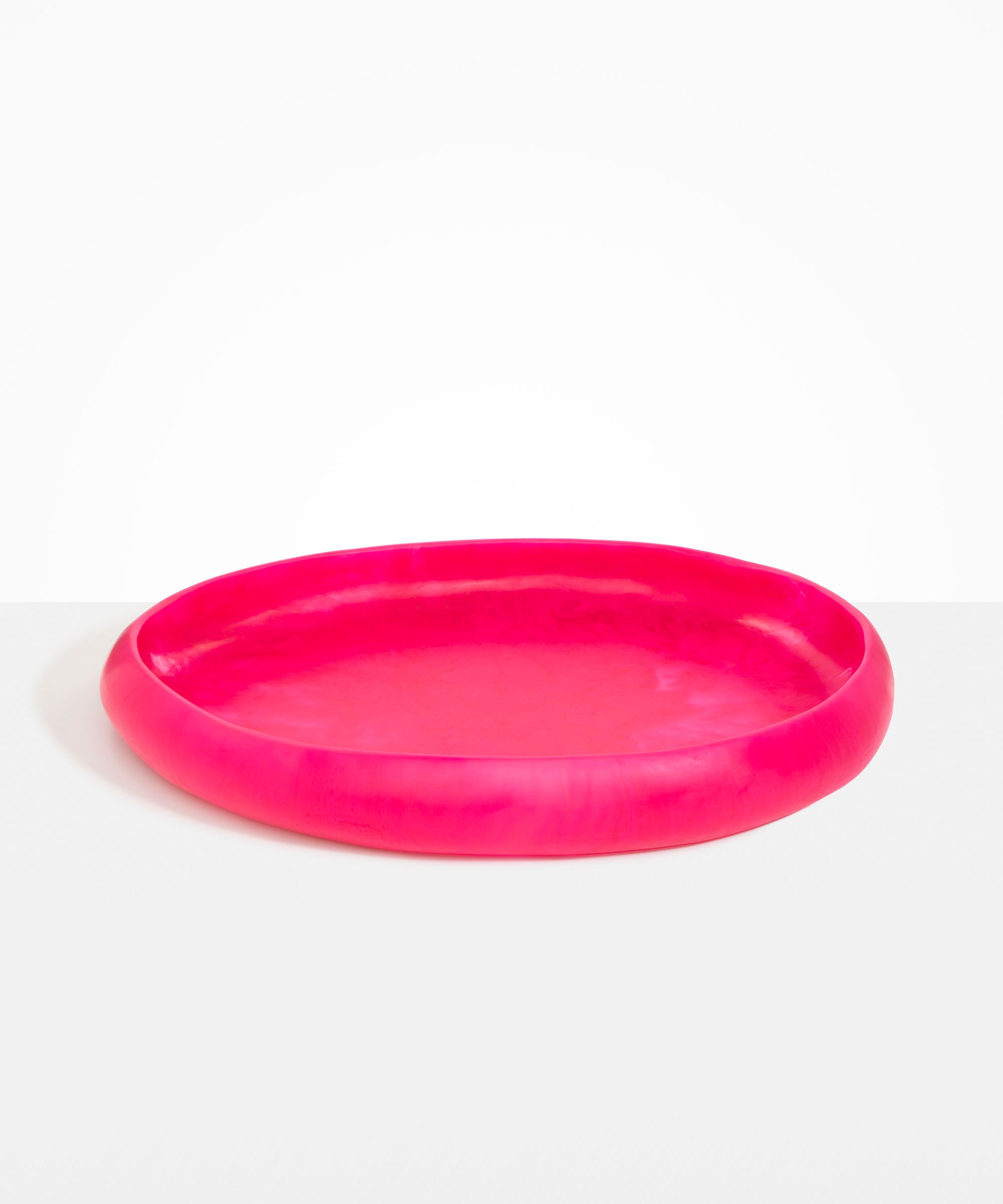 Dinosaur Designs Extra Large Rock Bowl in Flamingo Colour resin..