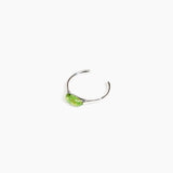 Dinosaur Designs Watercolour Cuff in Clear Grass Colour resin with Silver-Plated Brass Material..
