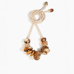 Dinosaur Designs Drift Choker in Light Horn Colour resin with Brushed Nano-Coated Brass Material.