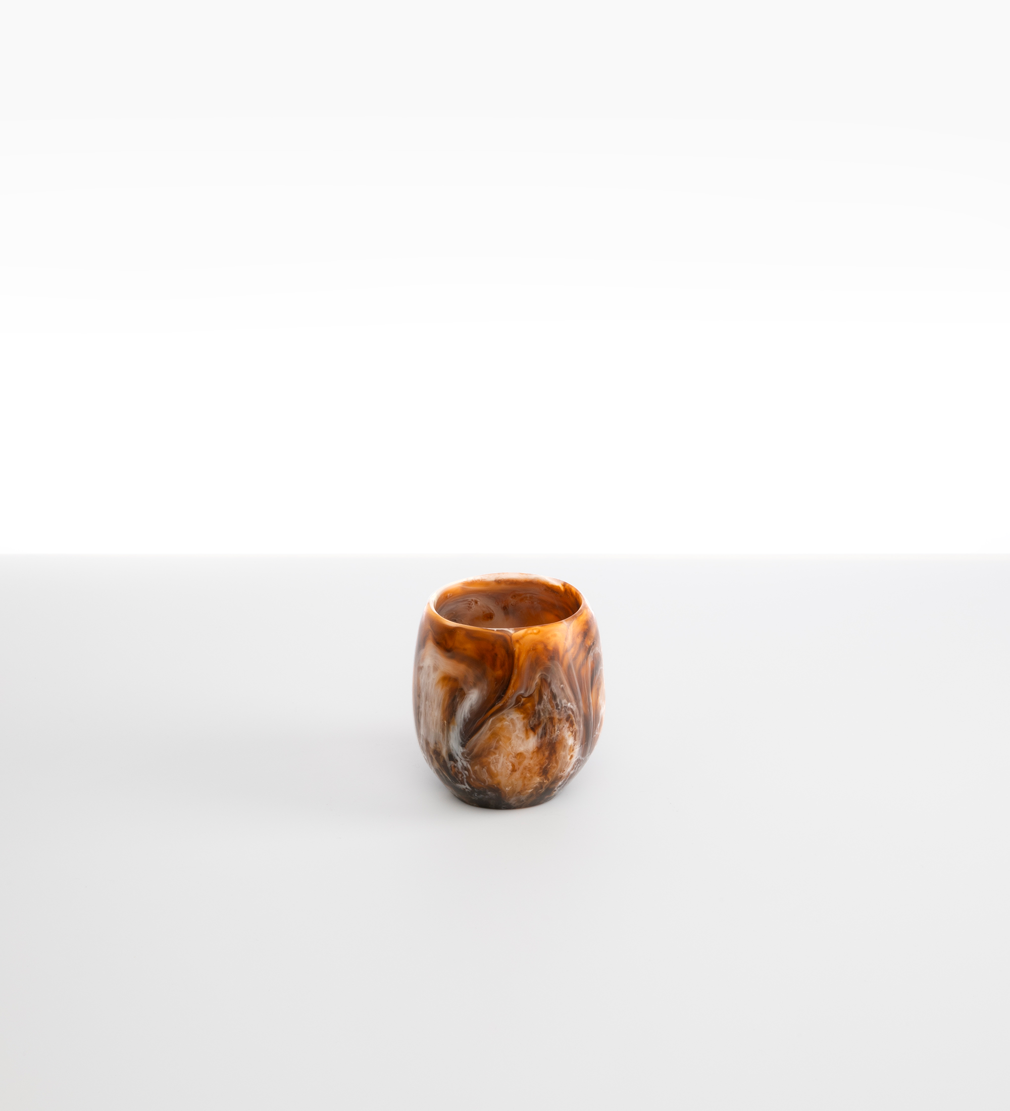 Dinosaur Designs Large Rock Cup Tumblers in Light Horn Colour resin