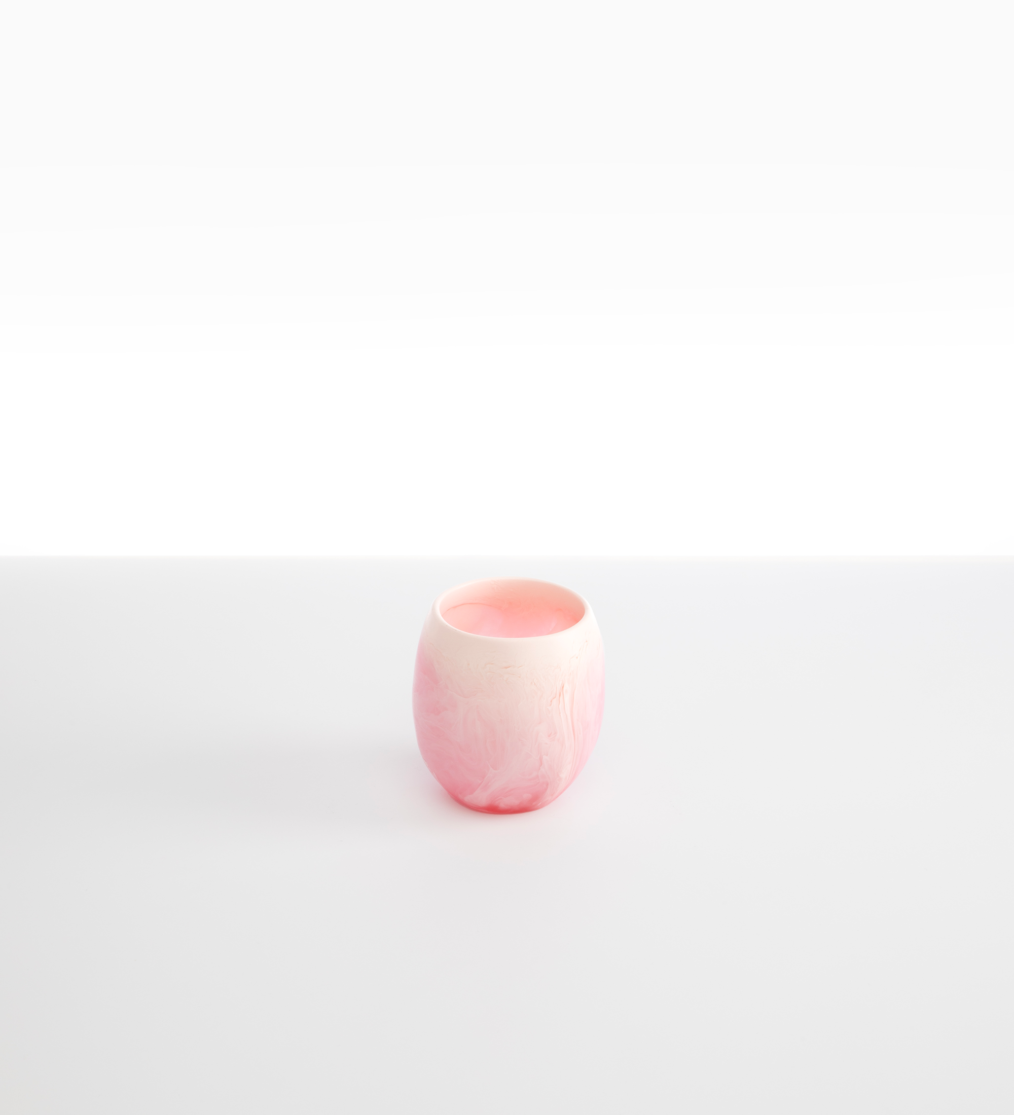Dinosaur Designs Large Rock Cup Tumblers in Shell Pink Colour resin