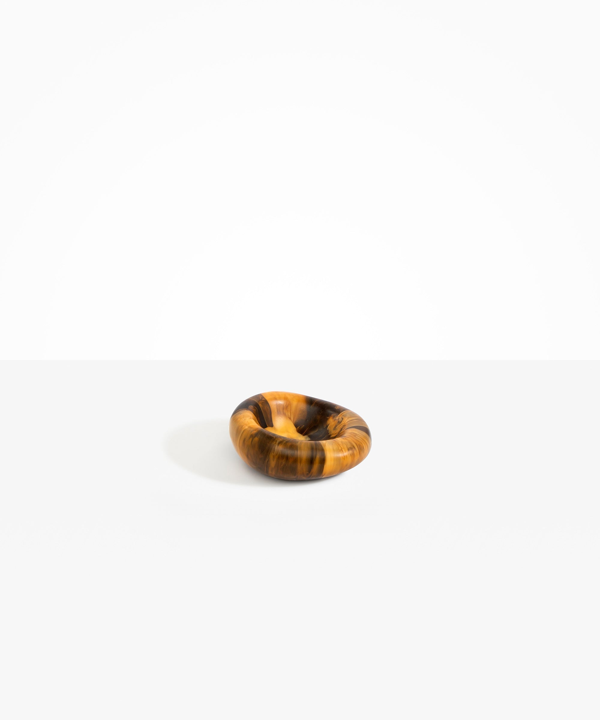 Dinosaur Designs Medium Drift Dish Tableware in Dark Horn Colour resin
